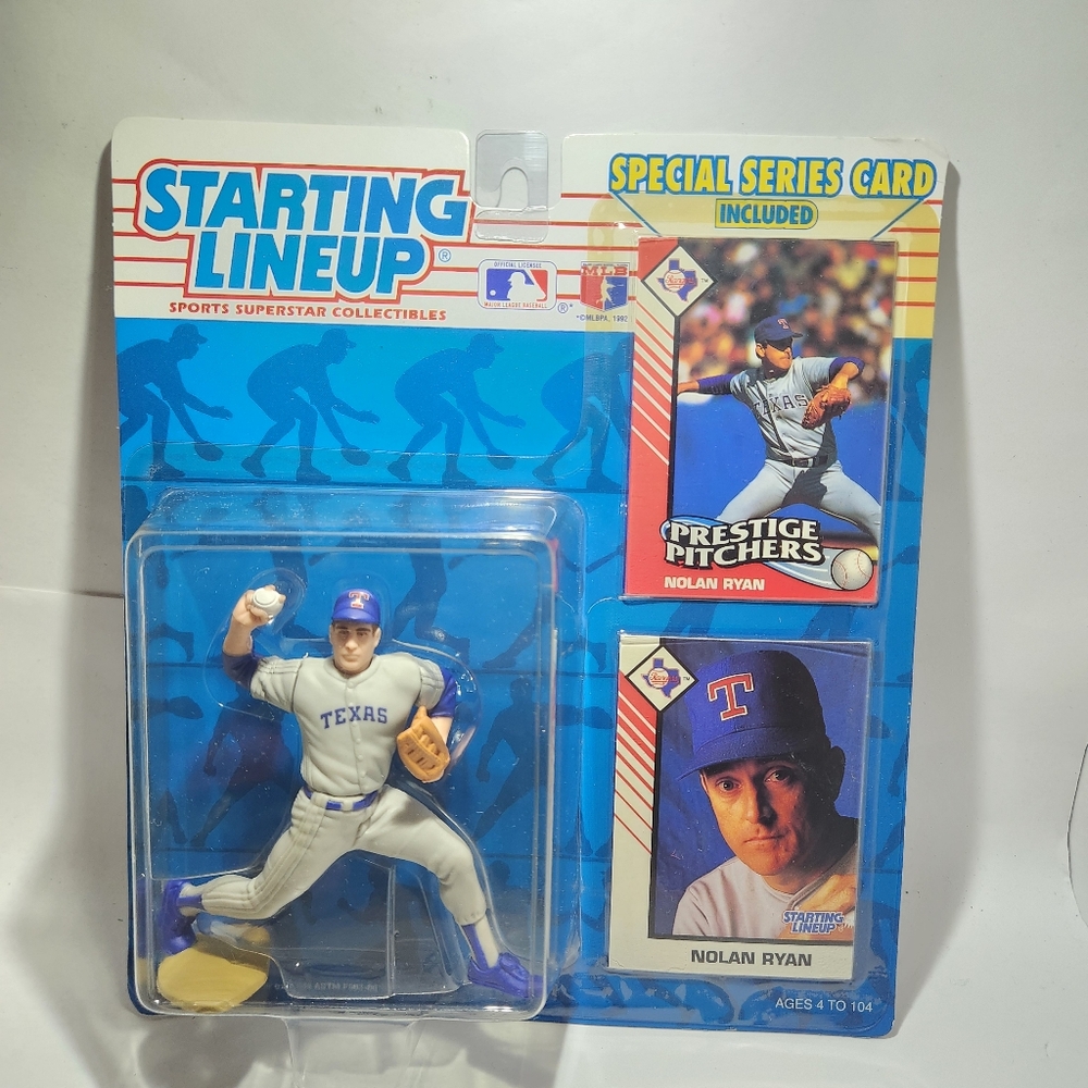 1993 NOLAN RYAN Texas Rangers Kenner Starting Line-Up Baseball Action Figure